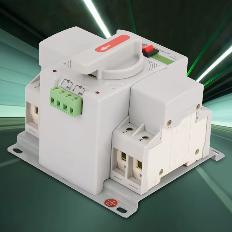 VBESTLIFE Automatischer Transfer Schalter 220V 63A 2P Mini Dual Power Leistungsschalter in Grau - Bild 2