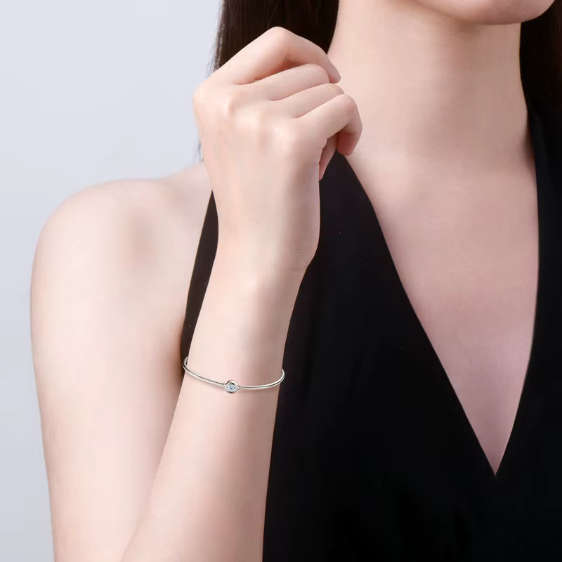 IOGOU Armreif 925 Silber, Moissanit, Damen - Bild 2