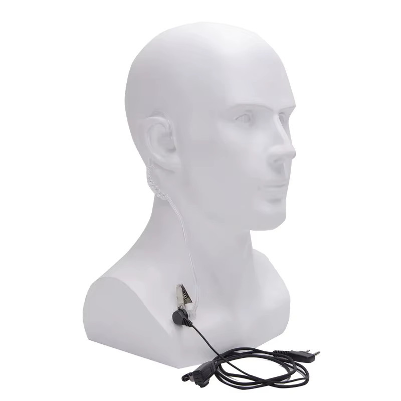 Baofeng K-Port-Ohrhörer UV-82 für UV-5R UV-16 UV-17 UV-10R UV-K5 Zwei-Wege-Funkgeräte, In-Ear Headset mit Luftakustik-Röhre in Schwarz - Bild 2