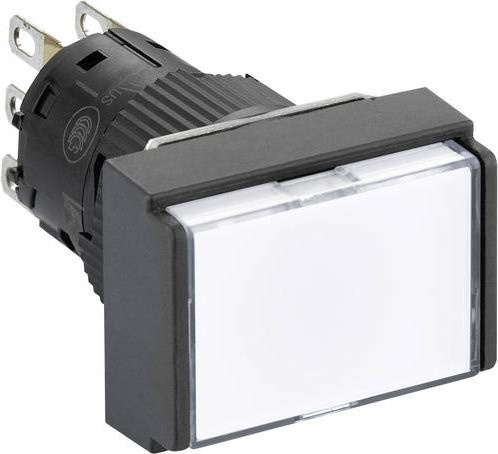 Schneider Electric XB6EDW1B1P Leuchtdrucktaster Schwarz, 220 V/AC, 3A, tastend, IP65 - Bild 1