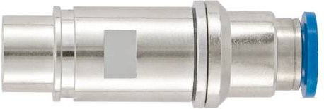 HARTING Pneumatik-Kontakt aus Messing in Silber - Bild 1