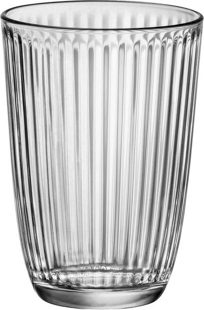 Bormioli Rocco Longdrinkglas Line Tumbler, transparent, 12er Pack, 390 ml, Durchmesser: 8,4 cm, Höhe: 12 cm - Bild 1