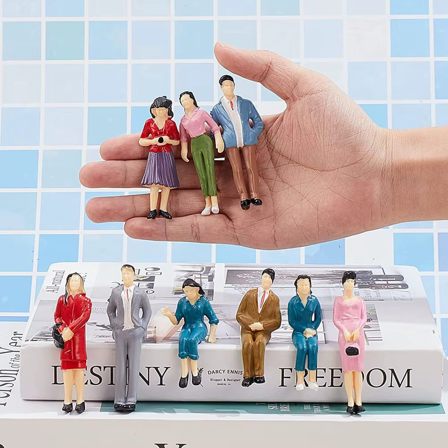 SANMERSEN Menschen Figuren, Modell Miniatur, 1:87 (Spur H0), Kunststoff, Bunt / Mehrfarbig - Bild 3