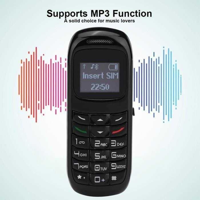 Tbest BM70 Mini Bluetooth-Telefon in Schwarz mit Nano-SIM-Karte und Akku mit hoher Kapazität - Bild 3