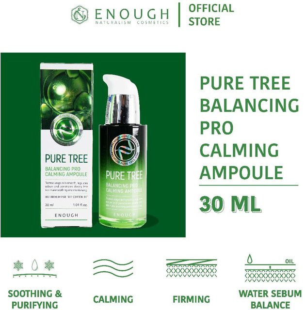 Enough Pure Tree Balancing Pro Calming Ampoule Serum, 30 ml, Unisex - Bild 1