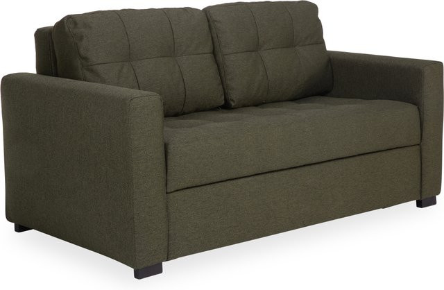 Schlafsofa vito TRESO in Grün mit Stoffbezug und Schlaffunktion - Bild 1