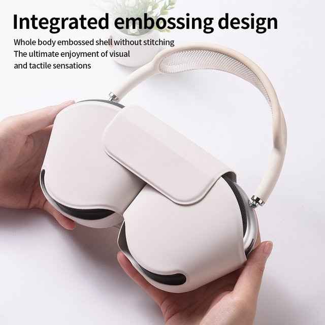 Apple AirPods Max Schutzhülle aus Leder in Weiß - Bild 1