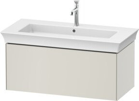 Duravit Waschtischunterschrank ohne Aufsatz White Tulip, Farbe: Nordweiß matt, B/T/H: 98,4 x 45,8 x 41 cm - Bild 1