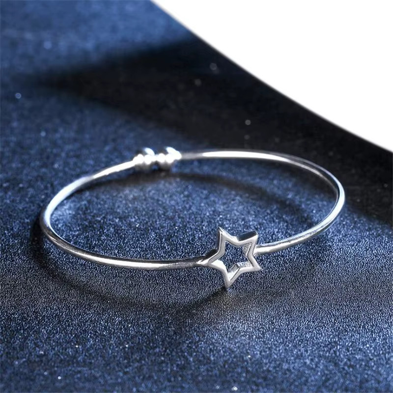 Damen-Armband 925 Silber, Fünfzackiger Stern - Bild 3