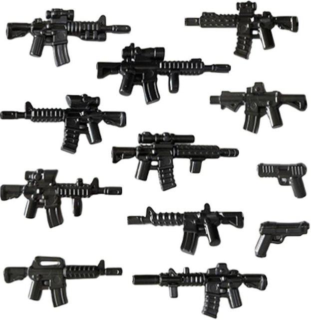 WWII Militär Bausteine Soldatenfiguren Waffen Ausrüstung Zubehör - Bild 1