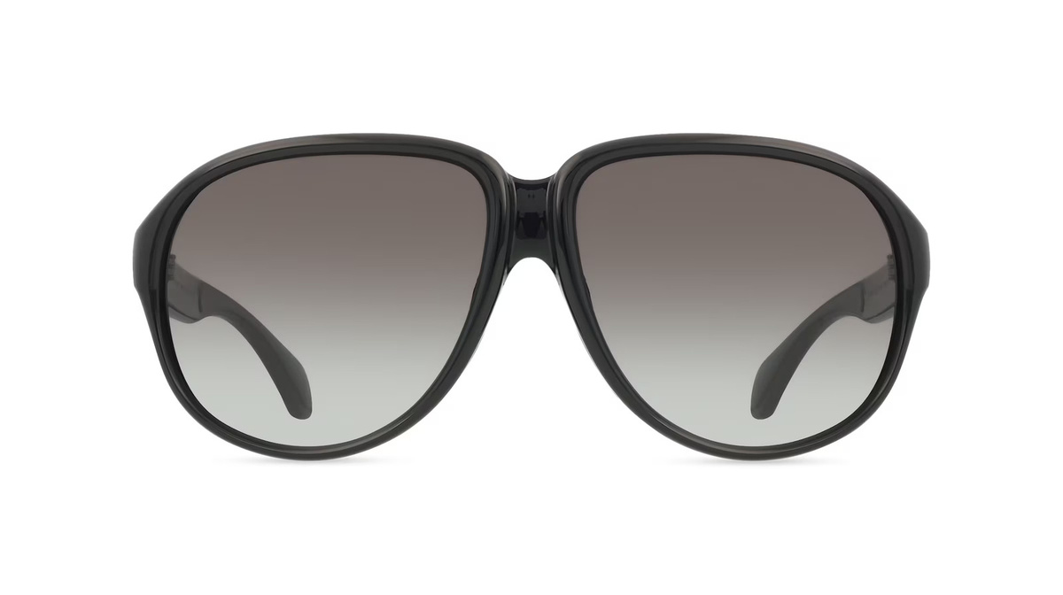 Moncler ME8001 Sonnenbrille Pilot, Vollrand, Kunststoff, Unisex, schwarz, grau - Bild 1
