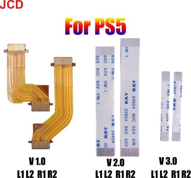Jcd Ersatz-Verbindungskabel für PS5 Controller L1 L2 R1 R2 Schultertasten V2.0 - Bild 1
