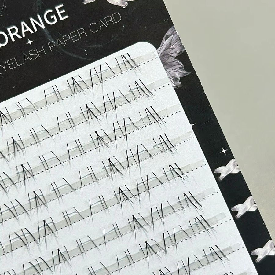 Herorange Untere Wimpern, Tränen-Effekt, Kreuzweise, Natürlich - Bild 4
