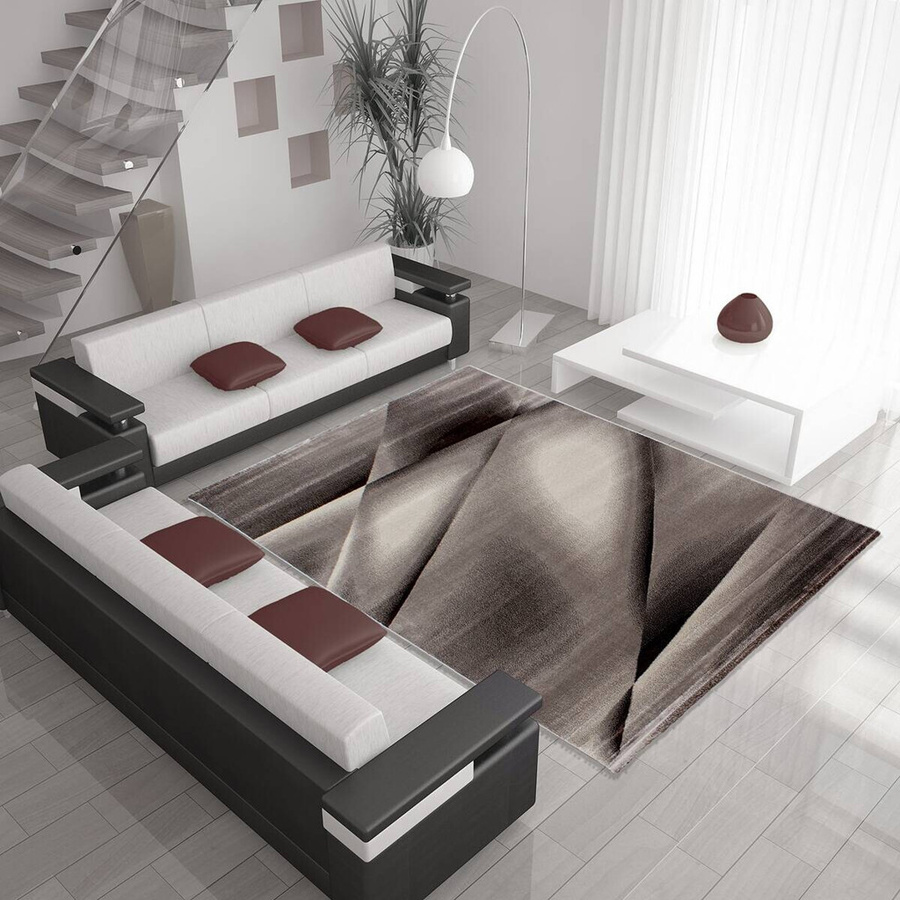 Ayyildiz Kurzflorteppich Miami 6590 Braun mit abstraktem Design B/L: 200 x 290 cm - Bild 2