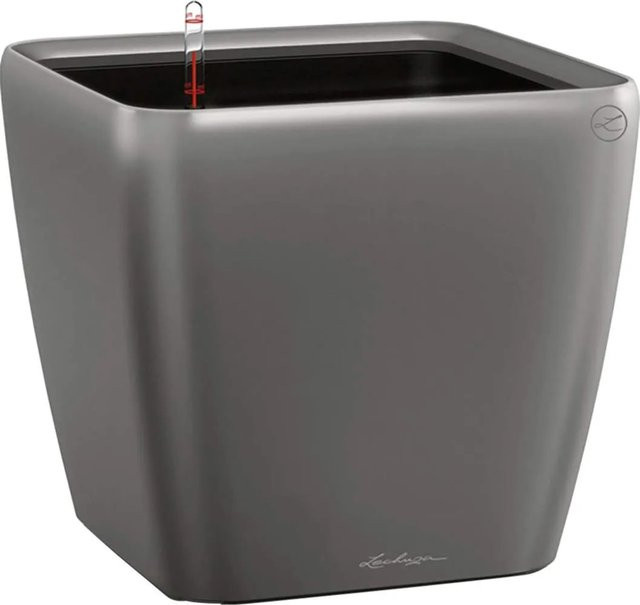 Lechuza Pflanzgefäß Quadro Premium LS Anthrazit metallic B/T/H: 35 x 35 x 33 cm - Bild 1