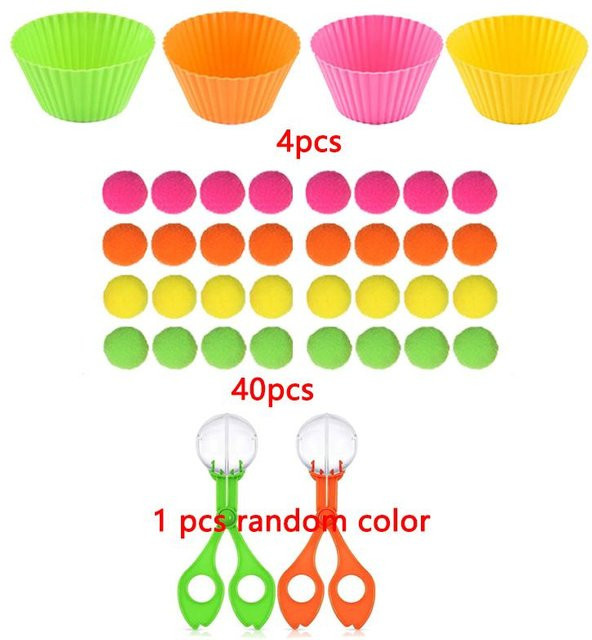 Kidsly Regenbogen-TPR-Weichball, Farbsortierung, Mathematik-Zählspiel, ab 3 Jahre - Bild 1