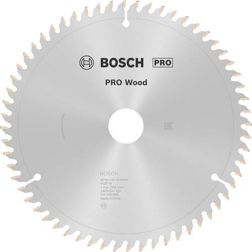 Bosch Optiline Kreissägeblatt Wood für Kapp- und Gehrungssägen, Farbe: Silber, Durchmesser: 216 mm, Bohrung: 30 mm, Dicke: 2 mm, 60 Zähne, Hartmetallbestückt - Bild 1