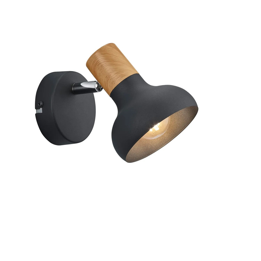 Reality Spot Latika 1-flammige LED-Deckenleuchte in Schwarz Matt B: 12 cm, T: 10 cm - Bild 2