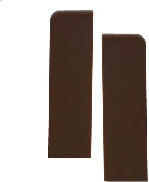 Kosche Endkappen für Kosche Sockelleiste in Braun, 2 Stück - Bild 1