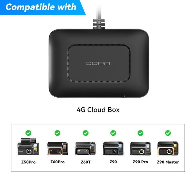 DDPAI 4G-Modul für Z50 Pro, Z60 und Z60 Pro Dashcam in Schwarz - Bild 1
