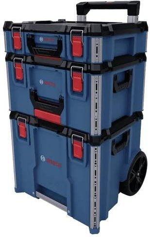 Bosch Professional L-BOXX Contractor Set 3 Trolley-Koffer unbestückt, Blau, H x B x T: 93,6 x 55,9 x 53,0 cm - Bild 1