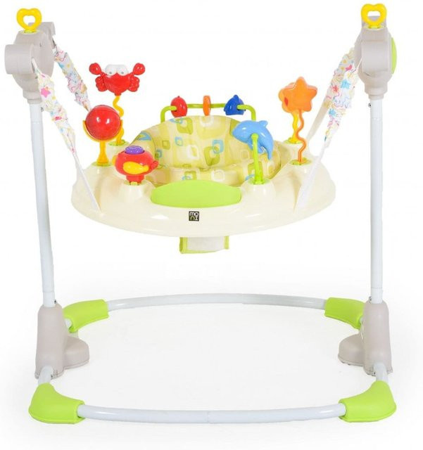 Moni Hopser Vista mit Spielcenter, Musik, Licht, MP3-Anschluss, Höhe einstellbar, beige/gelb - Bild 1