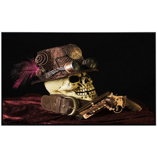 papermoon Infrarotheizung EcoHeat Steampunk Totenkopf mit Matt-Effekt in Bunt, App-Steuerung und Überhitzungsschutz - Bild 2