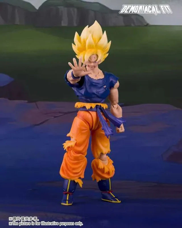 Bandai Dragon Ball Z Goku Actionfigur Demoniacal Fit Rage Awakening Battle Damage S.H.Figuarts Sammlermodell aus Kunststoff, mehrfarbig - Bild 1