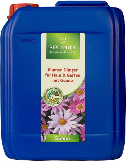 Biplantol Guano Flüssigdünger für Zierpflanzen und Blumen mit NPK 7-4.7-6.5, 1 l - Bild 1