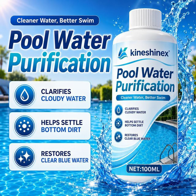 Poolwasser-Klärer zur Wasserklärung für kristallklares Poolwasser, 100 ml - Bild 1