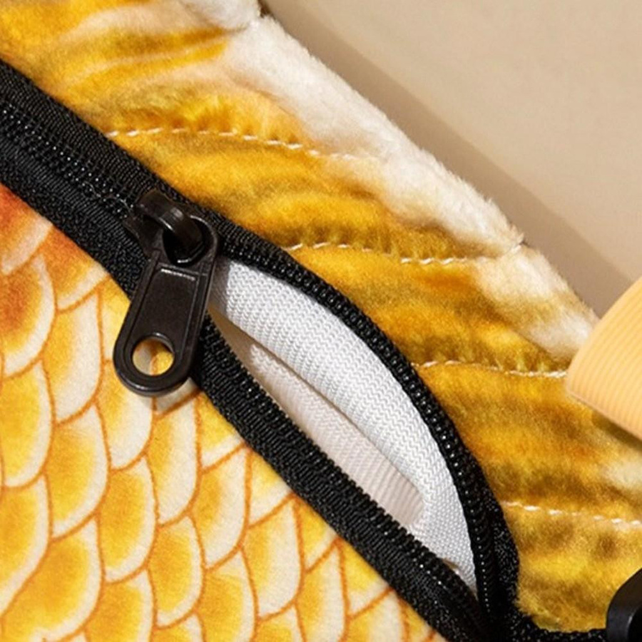 XCHJZLW Cartoon Simulation Fisch Plüschtier Tasche Plüsch Umhängetasche Kinderspielzeug 30cm - Bild 2