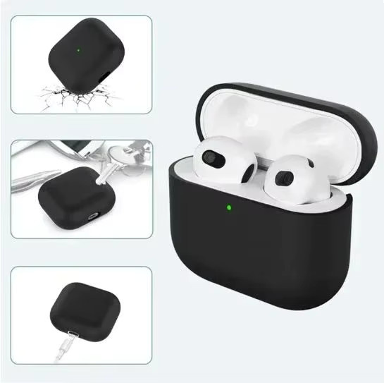 Silikon Schutzhülle für AirPods 3 (2021) in Beige - Bild 2