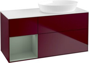 V&B Waschtischunterschrank Finion mit Wandbeleuchtung in Weiß, Breite: 120 cm, Tiefe: 50,1 cm, Höhe: 50,1 cm - Bild 1