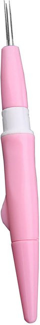 Neoglint Punch Nadel Set für Stickerei und Filznadel-Handwerk mit 3 feinen Nadeln in Rosa und Weiß - Bild 1