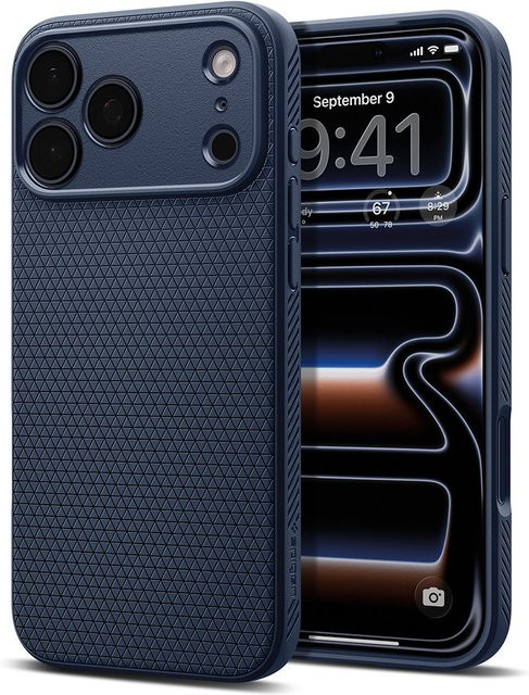 Spigen Liquid Air Schutzhülle für Apple iPhone 18 Pro und iPhone 17 Pro in Marineblau - Bild 1