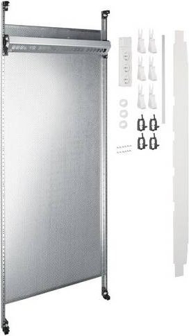 Hager UF52NW Multimedia Komplettfeld universZ in Silber, 2-fach, ohne Patchmodule, Breite: 1350 mm - Bild 1