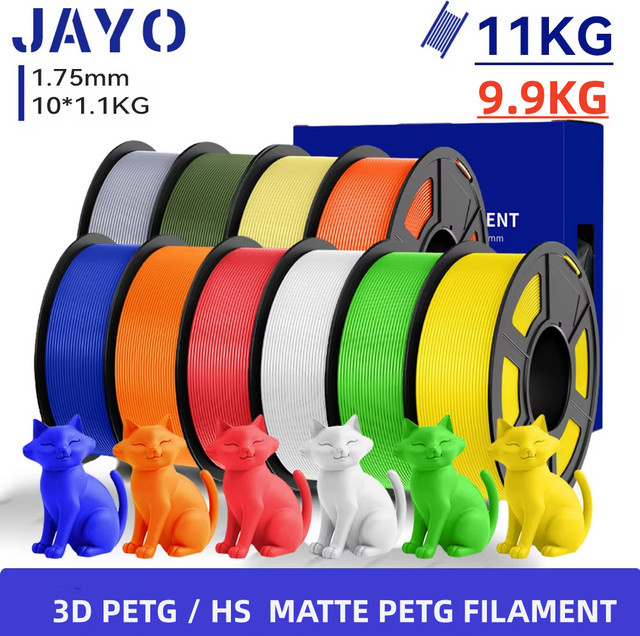 JAYO PETG Filament Transparent 1,75 mm für FDM 3D-Drucker - Bild 1