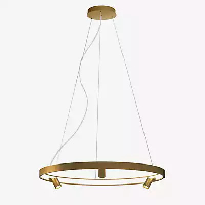 Panzeri Arena LED Pendelleuchte in Gold/Messing aus Metall - Bild 1