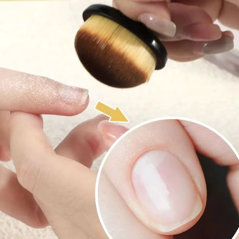 Nagelstaubreinigungsbürste, ovaler Gel-Staubring, Elfenbein - Bild 4