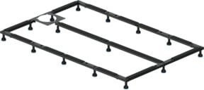 Duravit Fußgestell in Anthrazit Schwarz, höhenverstellbar von 8 bis 10 cm, B/T: 100 x 90 cm - Bild 1