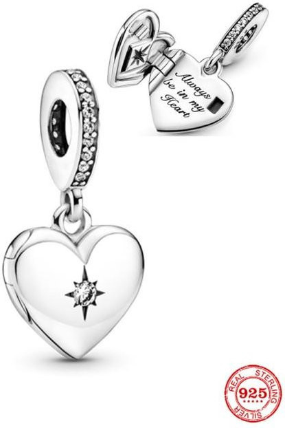 Neastamor Anhänger Charm, 925 Silber, Perle, Zirkonia, Damen - Bild 1