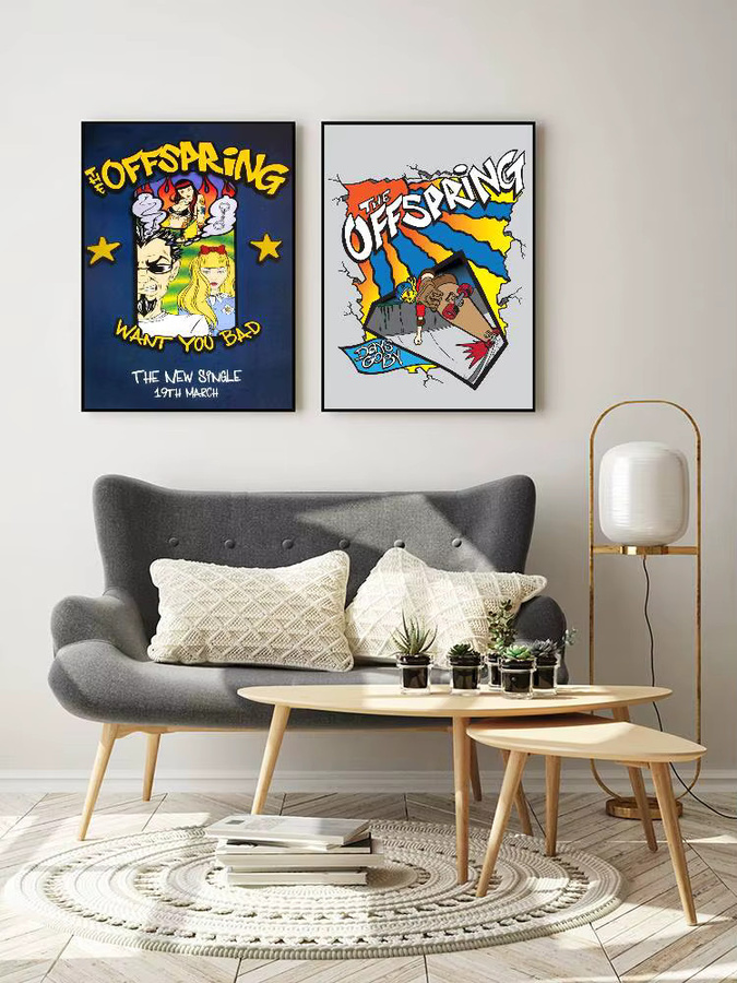 Wasserfester Wandkunstdruck The Offspring Pop-Punk-Band Poster Aufkleber in Mehrfarbig - Bild 7
