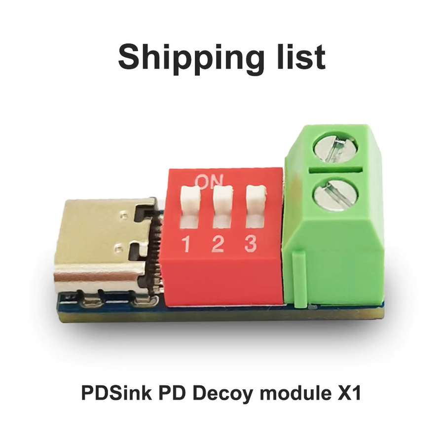 diymore Typ C PD QC Trigger Modul zur einstellbaren Spannung 5V bis 20V mit USB-C Anschluss in Multicolour - Bild 2