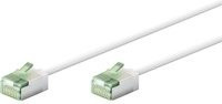 Goobay Cat.8.1 Patchkabel slim U/FTP Ethernet LAN Kabel mit RJ45 Stecker in Weiß - Bild 1