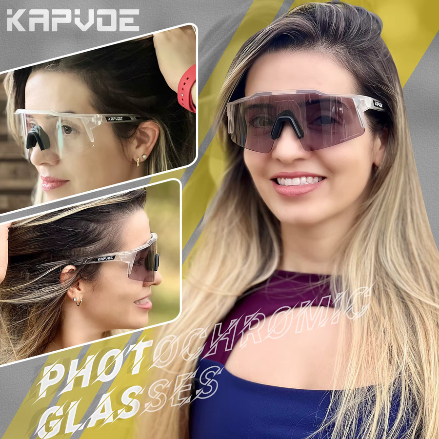 KAPVOE Sonnenbrille Photochrome, Vollrand, Unisex, Kunststoff - Bild 3