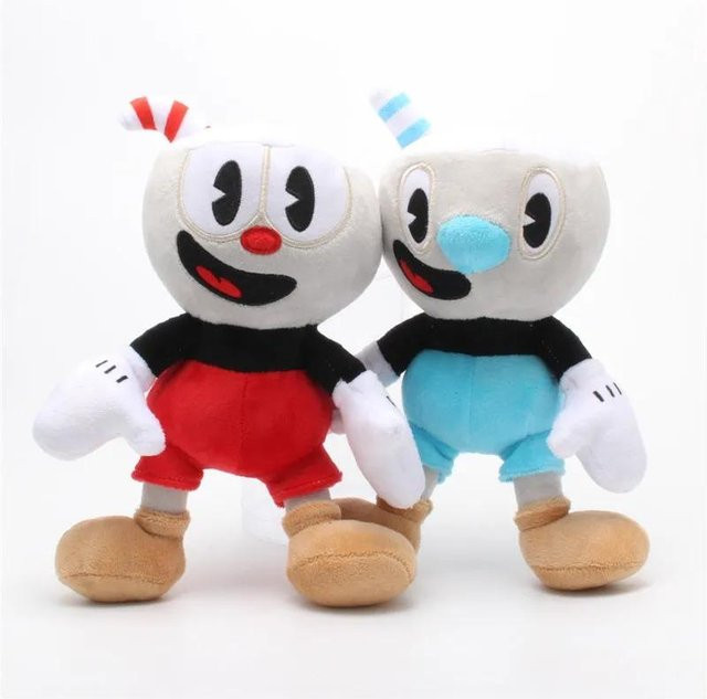 Mugman Tasse Kopf Plüschtier, 2-teiliges Set, weich gefüllt - Bild 1