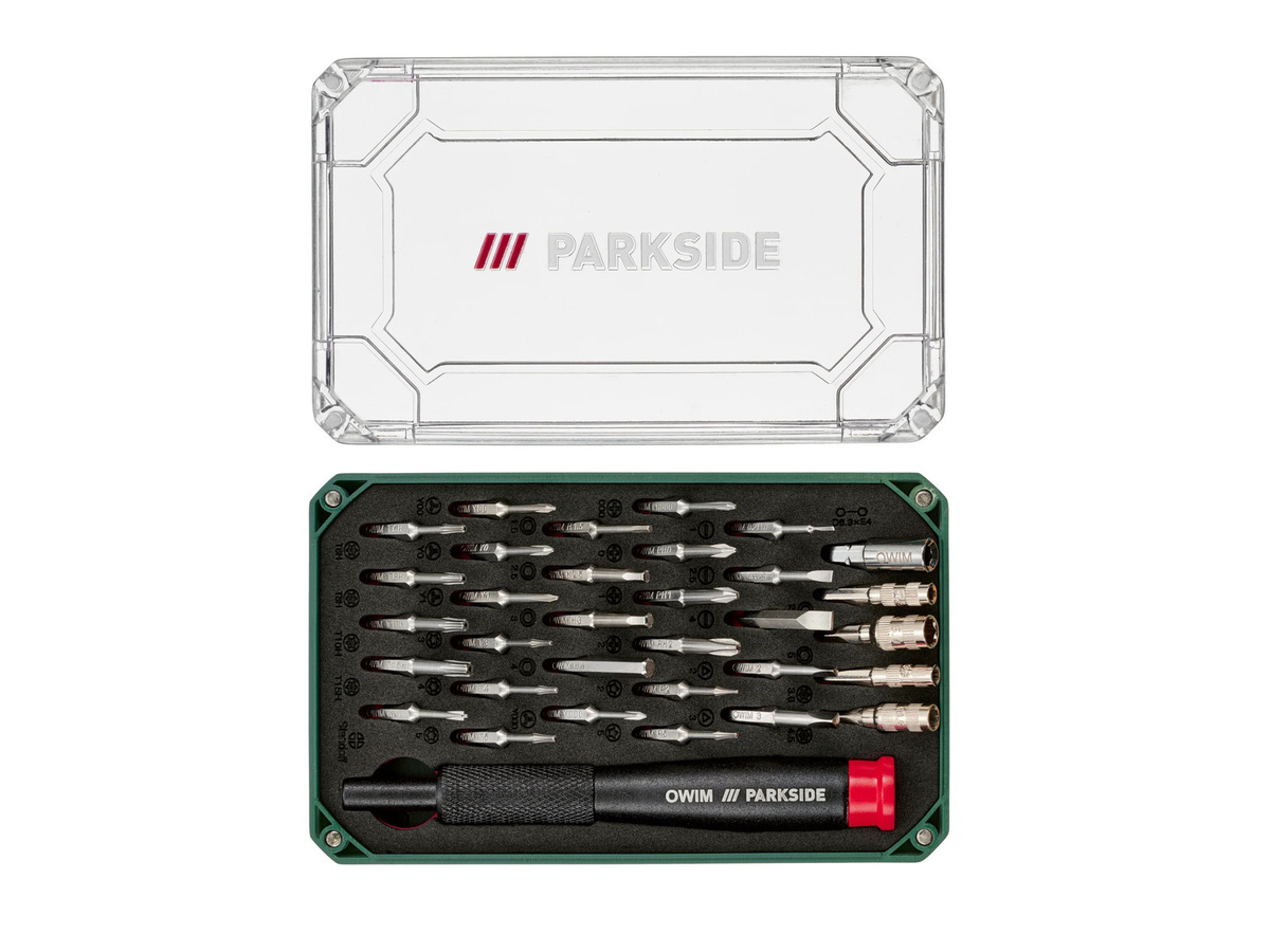 Parkside Präzisionsschraubendreher-Set mit 33 Teilen und 5-teiligem Feinmechanikerzangen-Set in Multicolour - Bild 3