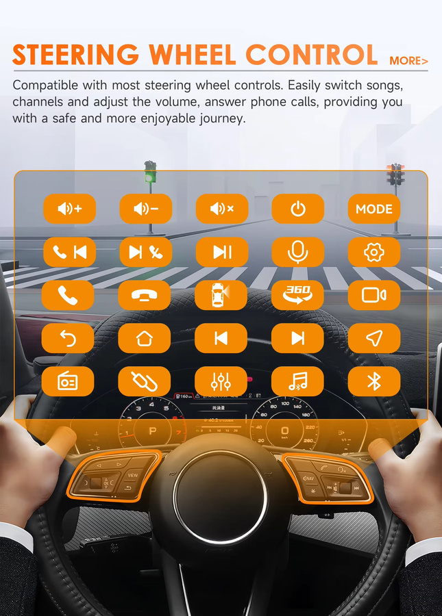 Hizpo Android 14 Autoradio für Alfa Romeo Giulietta 2010–2018 mit 9 Zoll Display, Snapdragon 6115, DSP, GPS, 4G, Bluetooth, CarPlay und 360 Grad Kamera Unterstützung - Bild 3