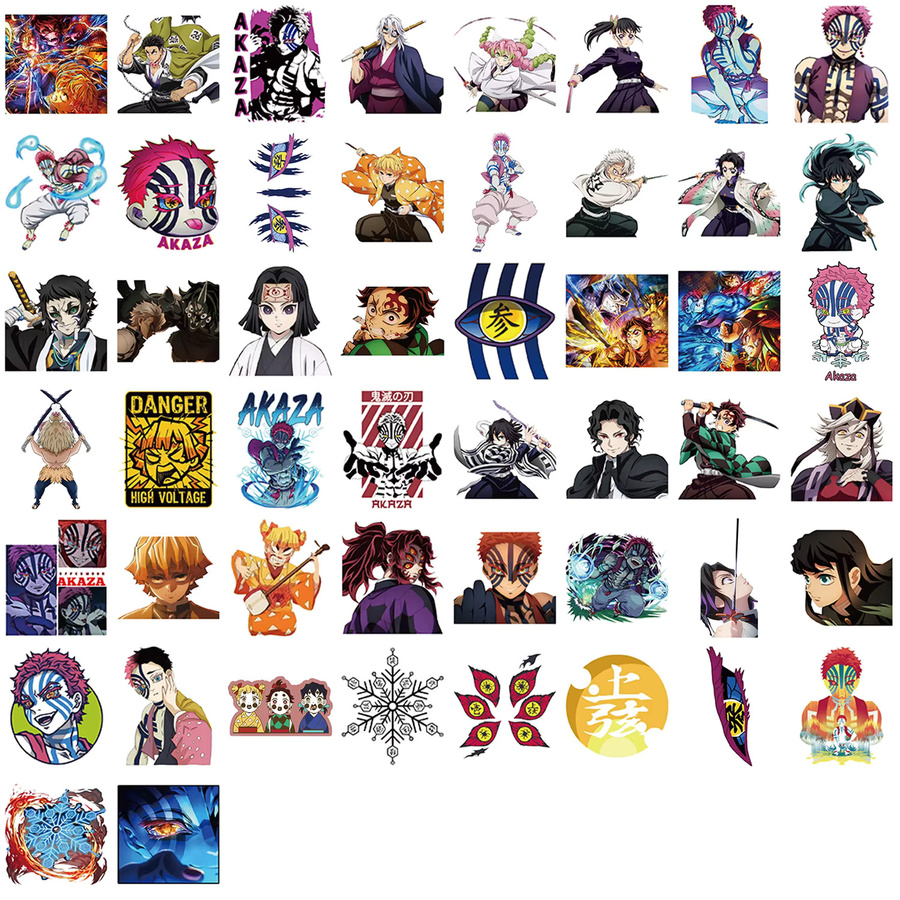 Bandai Anime Demon Slayer: Kimetsu no Yaiba Aufkleber, wasserfest - Bild 3