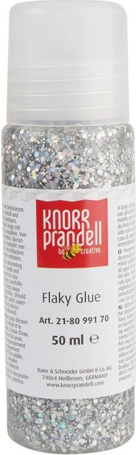 Glitter Flaky Glue Silber-Regenbogen - Bild 1